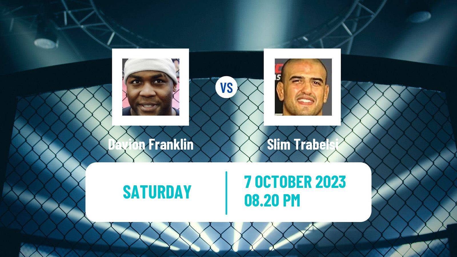 MMA Heavyweight Bellator Men Davion Franklin - Slim Trabelsi