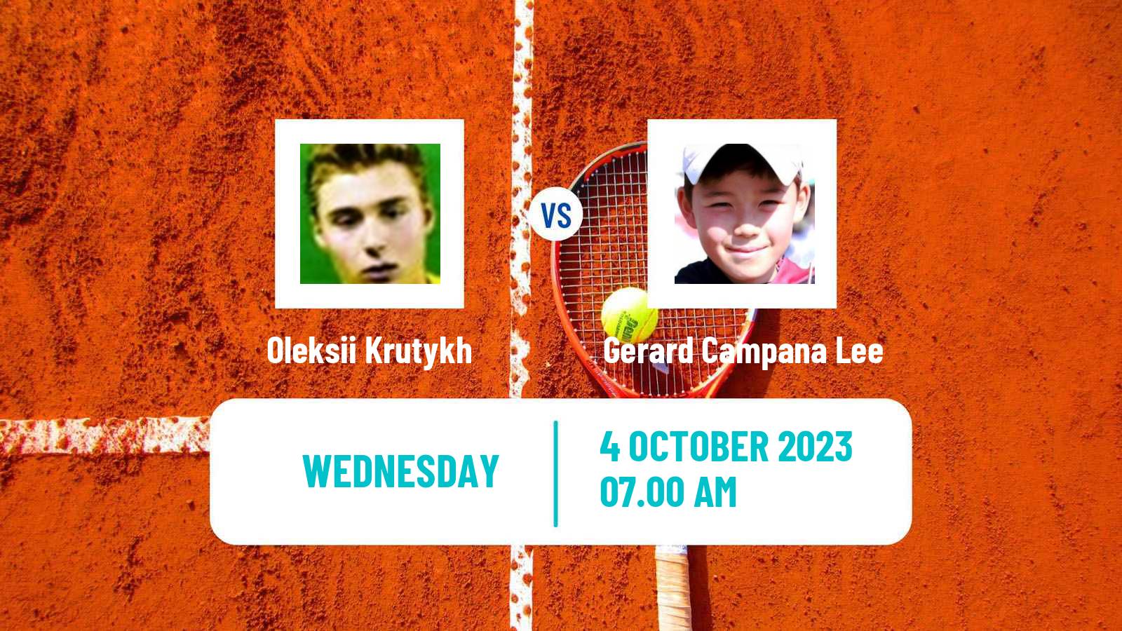 Tennis Lisbon Challenger Men Oleksii Krutykh - Gerard Campana Lee