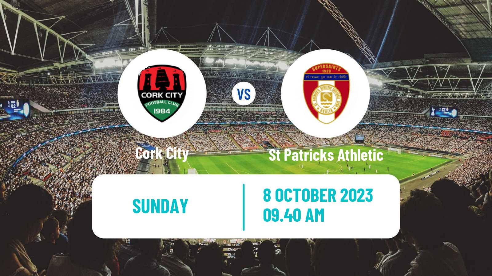 Soccer Irish FAI Cup Cork City - St Patricks Athletic