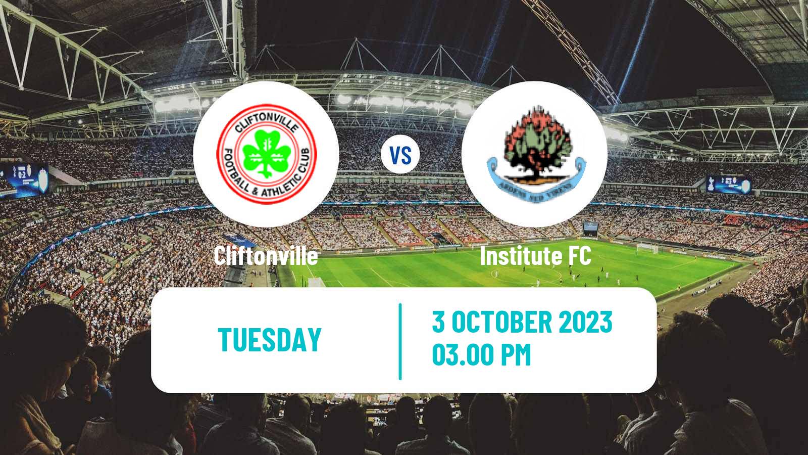 Soccer Northern Irish League Cup Cliftonville - Institute FC