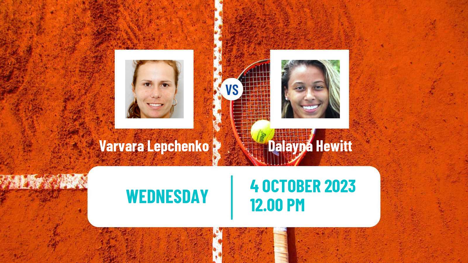 Tennis ITF W60 Rome Ga 2 Women Varvara Lepchenko - Dalayna Hewitt