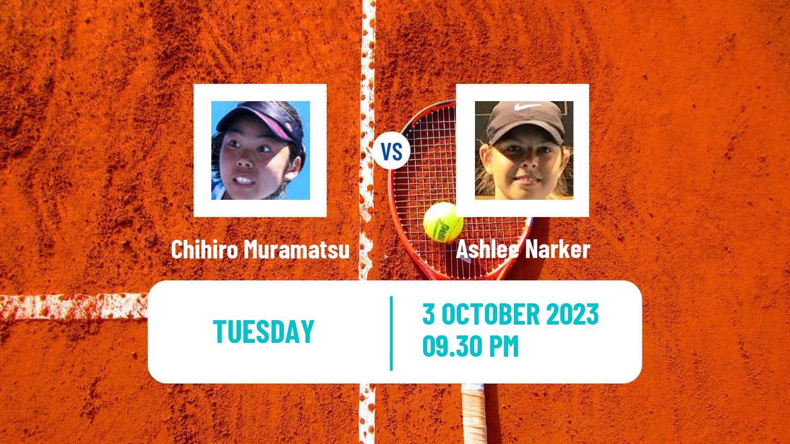 Tennis ITF W25 Cairns Women Chihiro Muramatsu - Ashlee Narker