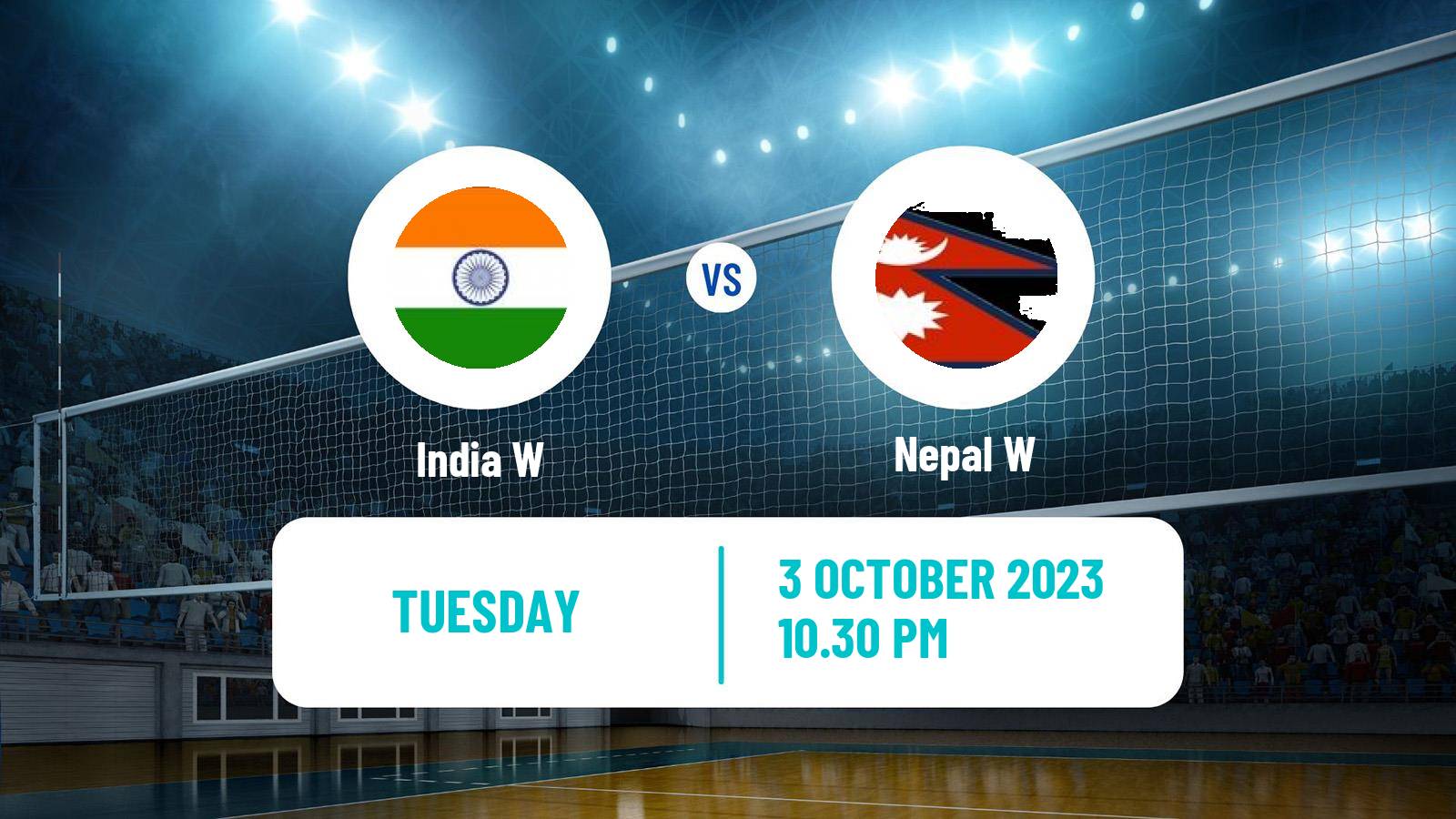 Volleyball Asian Games Volleyball Women India W - Nepal W