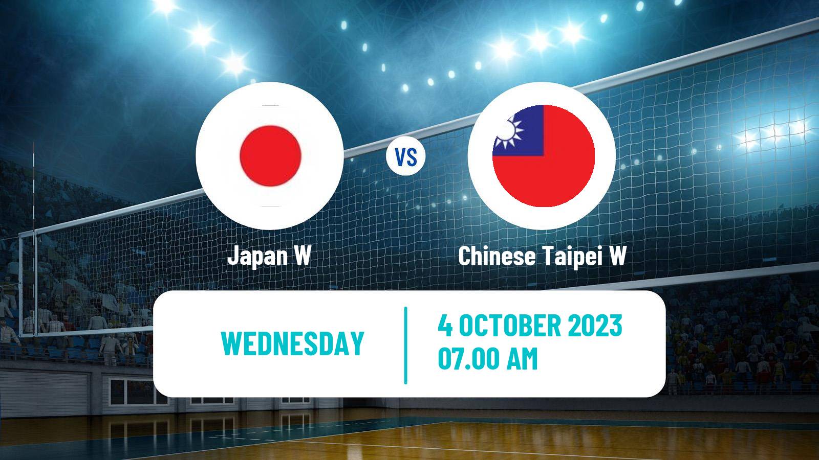 Volleyball Asian Games Volleyball Women Japan W - Chinese Taipei W