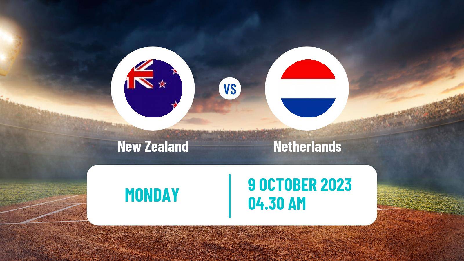 Cricket ICC World Cup New Zealand - Netherlands