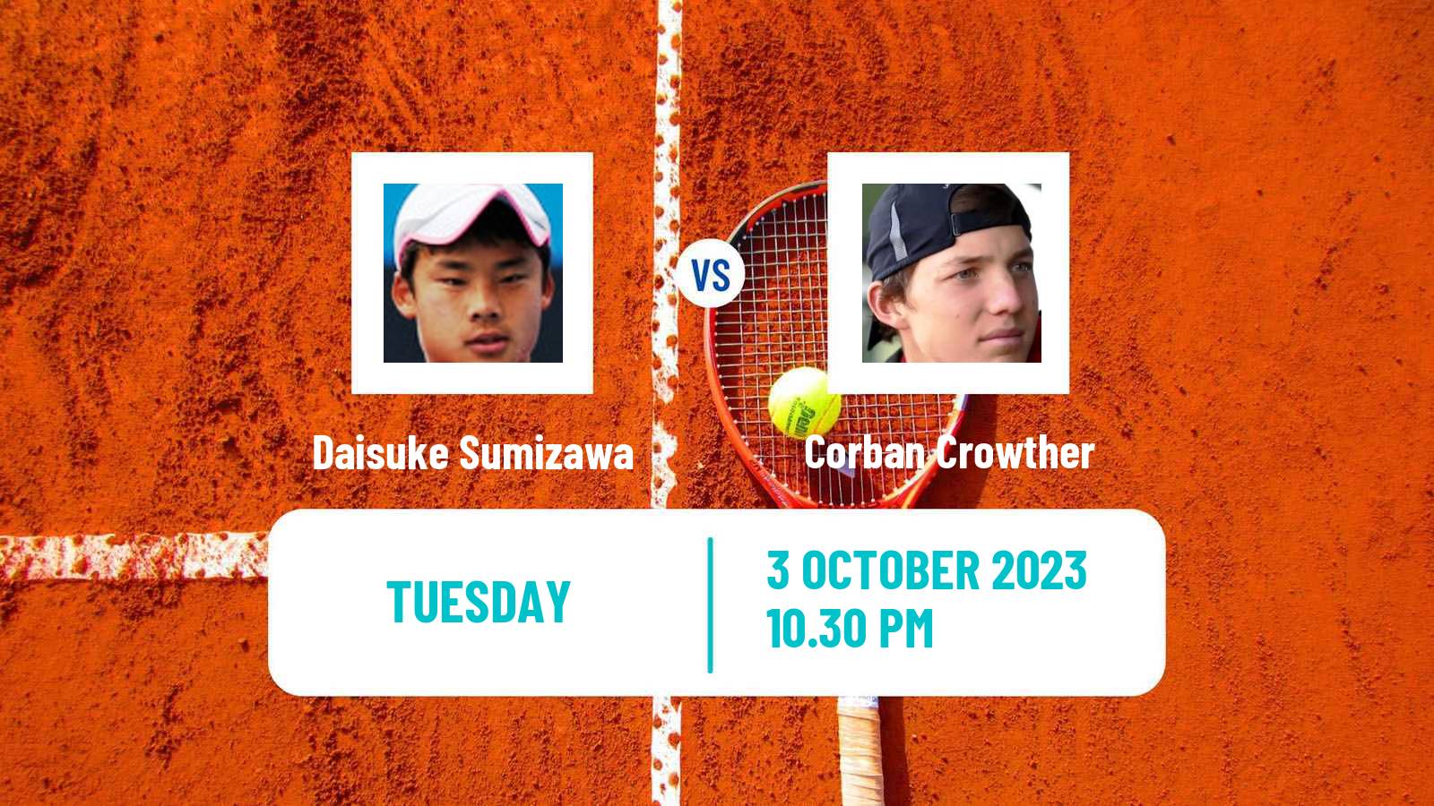 Tennis ITF M25 Cairns Men Daisuke Sumizawa - Corban Crowther