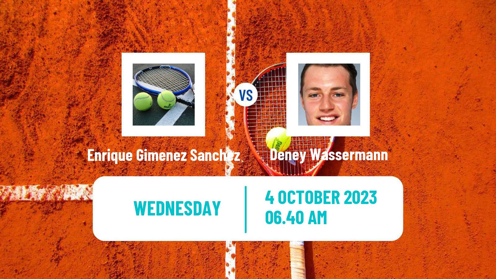 Tennis ITF M25 Zaragoza Men Enrique Gimenez Sanchez - Deney Wassermann