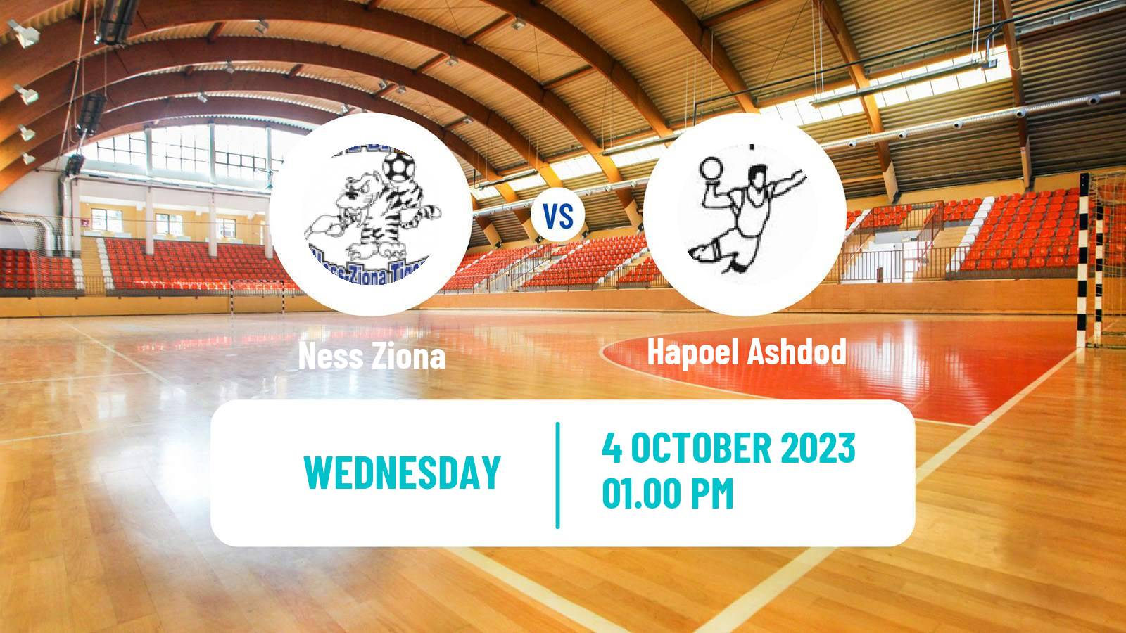 Handball Israeli Division 1 Handball Ness Ziona - Hapoel Ashdod