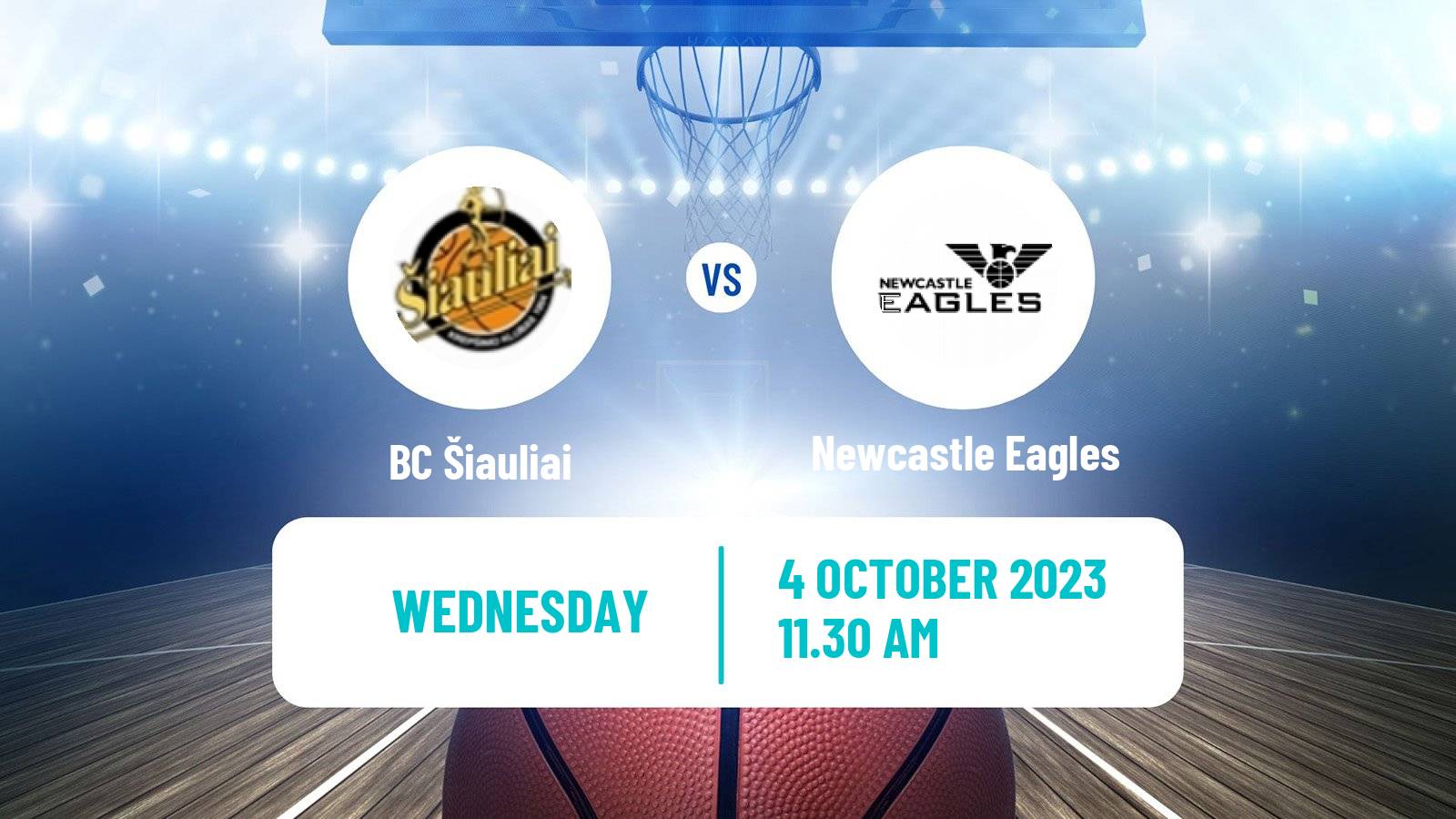 Basketball ENBL Šiauliai - Newcastle Eagles