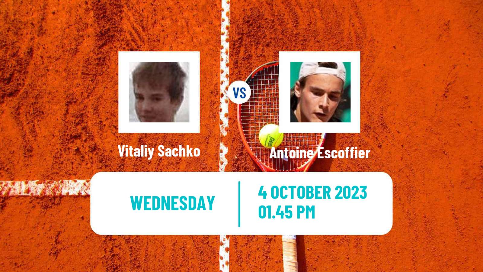 Tennis Mouilleron Le Captif Challenger Men Vitaliy Sachko - Antoine Escoffier