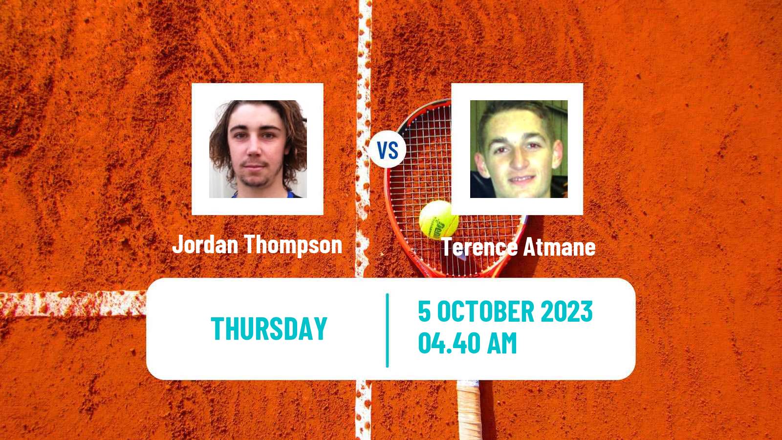 Tennis ATP Shanghai Jordan Thompson - Terence Atmane