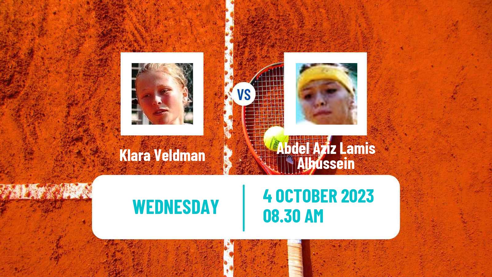 Tennis ITF W15 Sharm Elsheikh 22 Women Klara Veldman - Abdel Aziz Lamis Alhussein