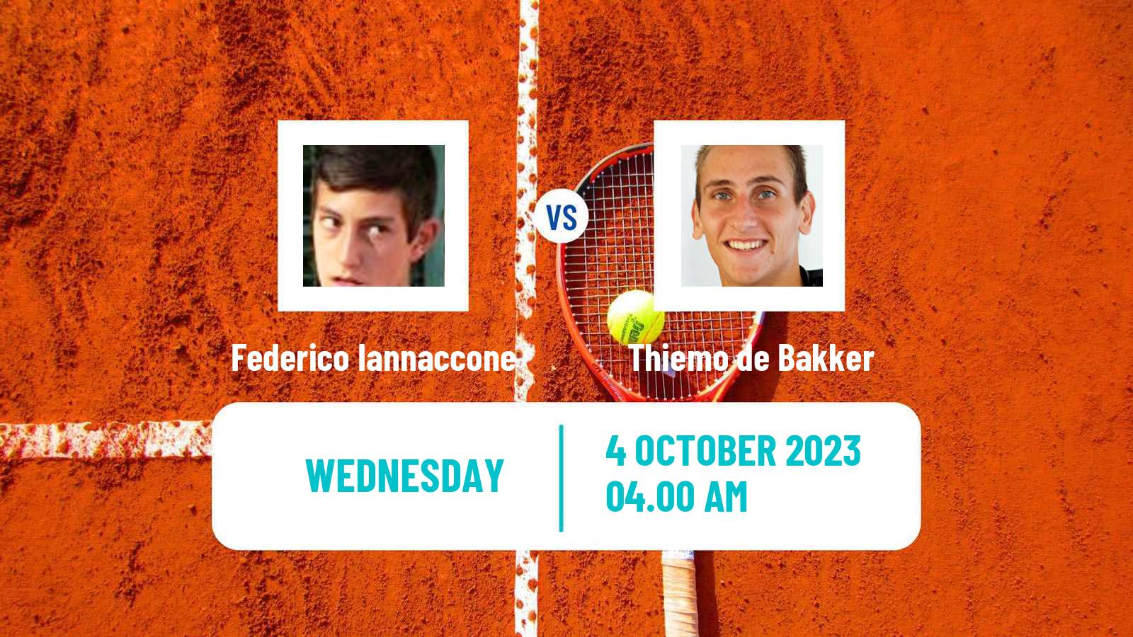 Tennis ITF M25 Santa Margherita Di Pula 8 Men Federico Iannaccone - Thiemo de Bakker