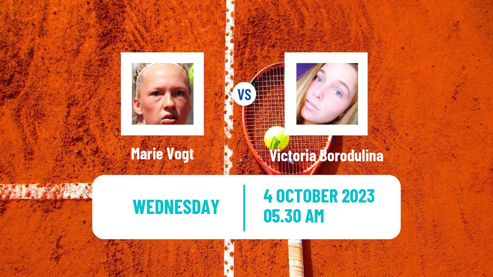 Tennis ITF W15 Sibenik Women Marie Vogt - Victoria Borodulina
