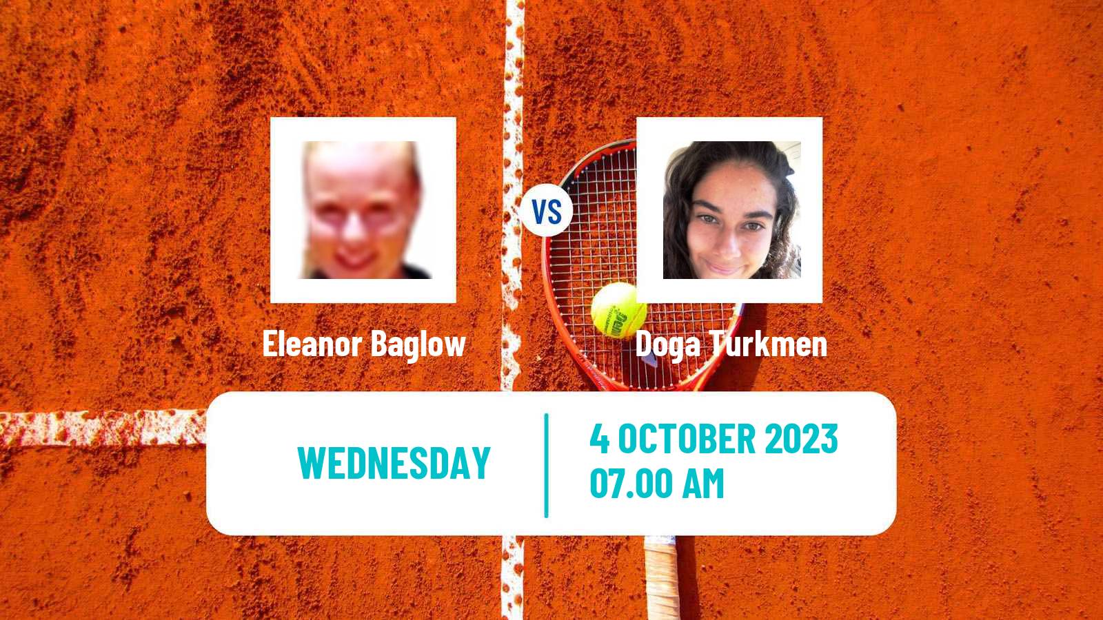 Tennis ITF W15 Sibenik Women Eleanor Baglow - Doga Turkmen