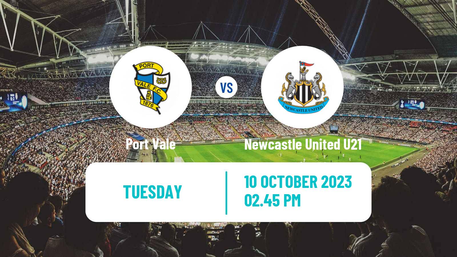 Soccer English EFL Trophy Port Vale - Newcastle United U21