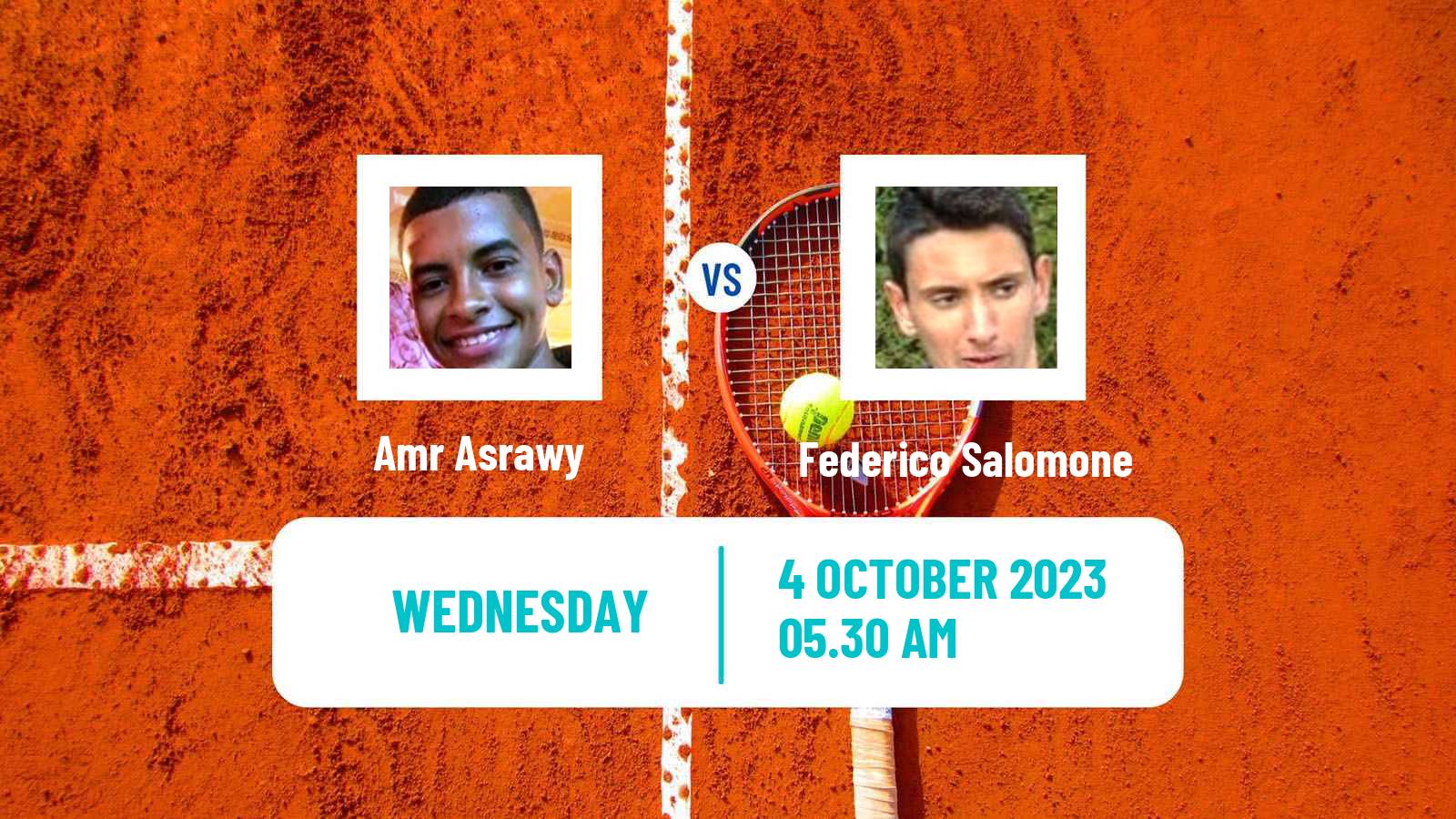 Tennis ITF M15 Sharm Elsheikh 22 Men Amr Asrawy - Federico Salomone