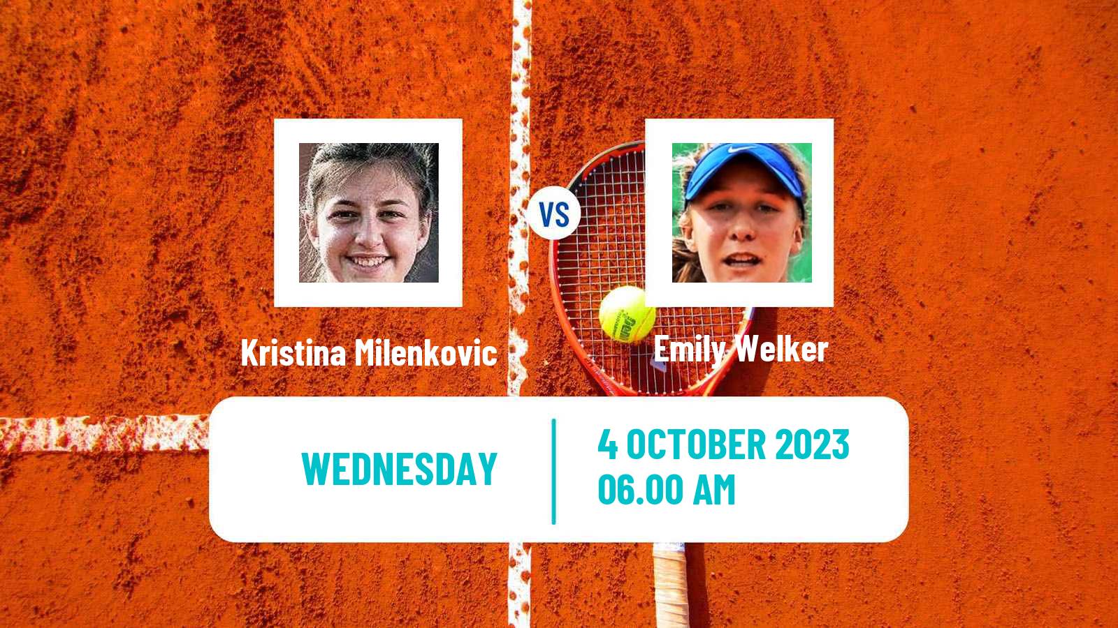 Tennis ITF W15 Monastir 35 Women Kristina Milenkovic - Emily Welker