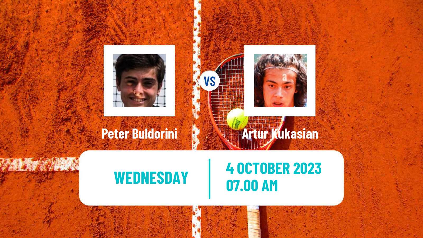 Tennis ITF M15 Sharm Elsheikh 22 Men Peter Buldorini - Artur Kukasian