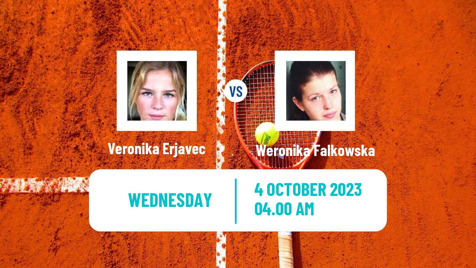 Tennis ITF W25 Santa Margherita Di Pula 8 Women Veronika Erjavec - Weronika Falkowska