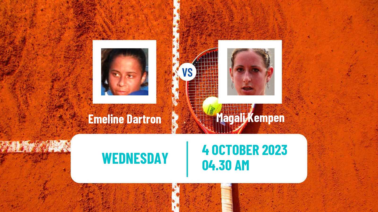 Tennis ITF W25 Reims Women Emeline Dartron - Magali Kempen