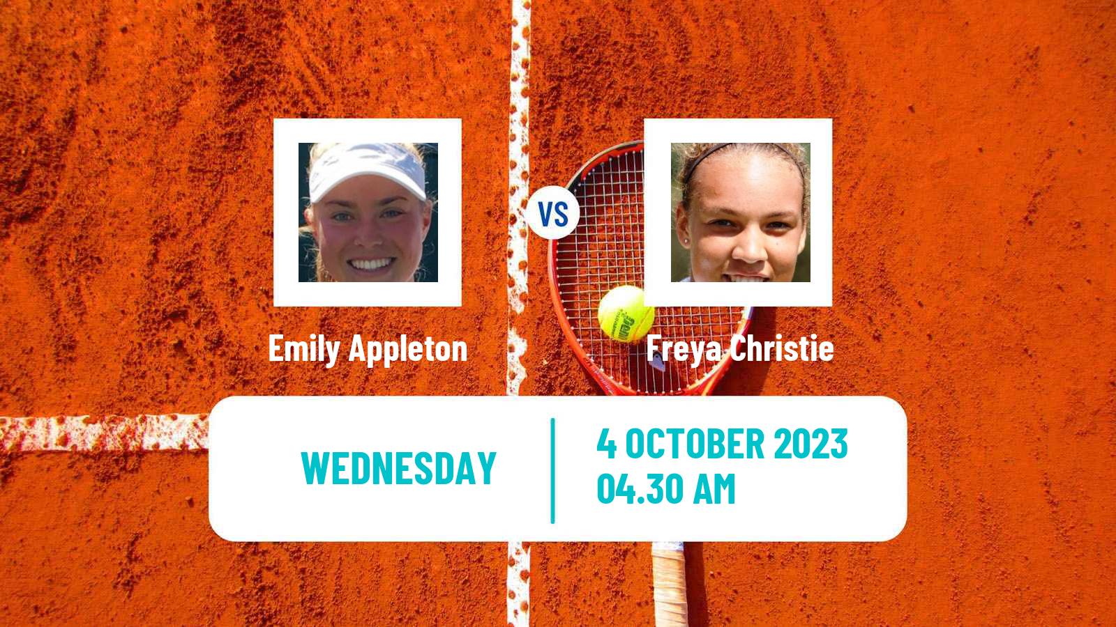 Tennis ITF W25 Reims Women Emily Appleton - Freya Christie