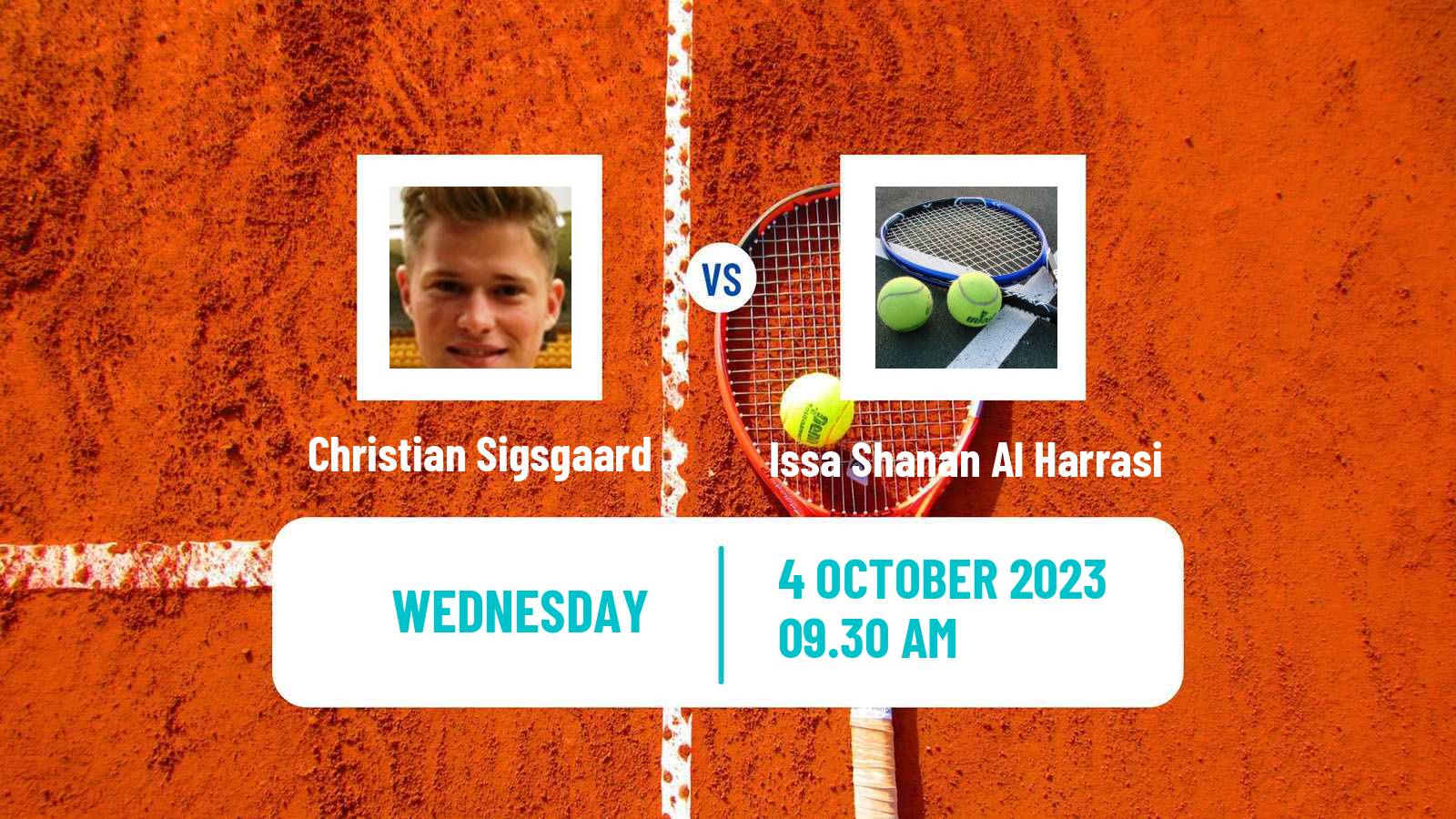 Tennis ITF M15 Doha 7 Men Christian Sigsgaard - Issa Shanan Al Harrasi