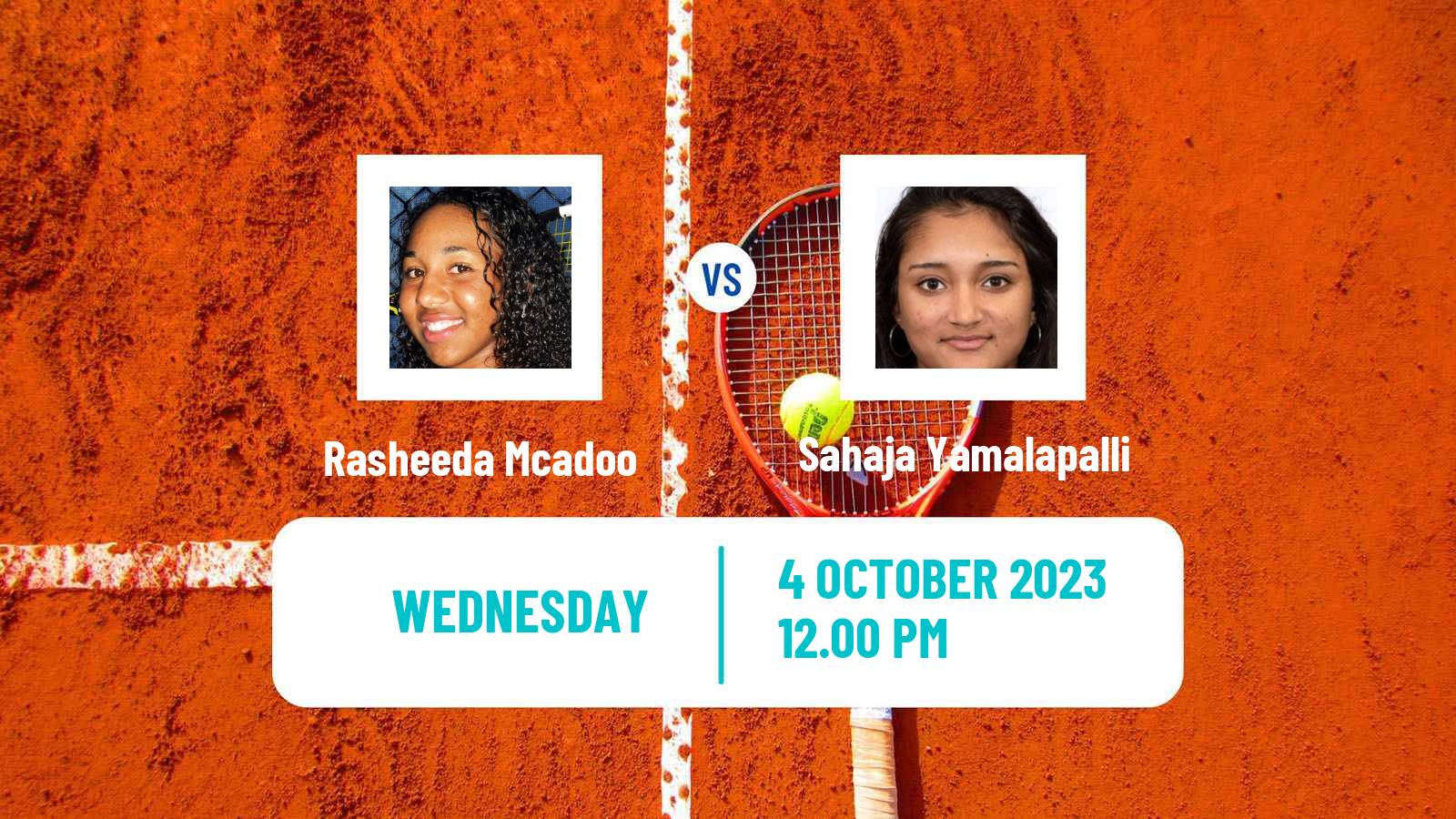 Tennis ITF W60 Rome Ga 2 Women Rasheeda Mcadoo - Sahaja Yamalapalli