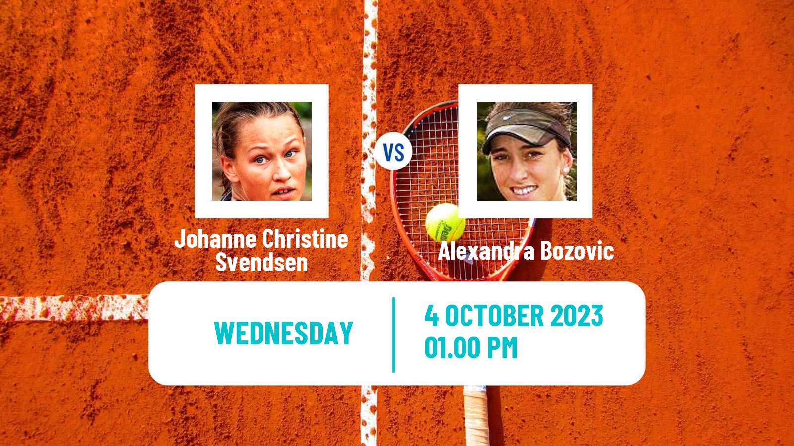 Tennis ITF W25 Redding Ca Women Johanne Christine Svendsen - Alexandra Bozovic