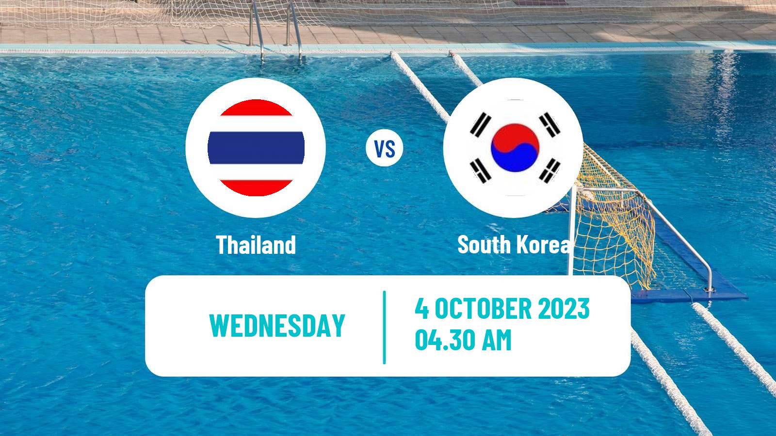Water polo Asian Games Water Polo Thailand - South Korea