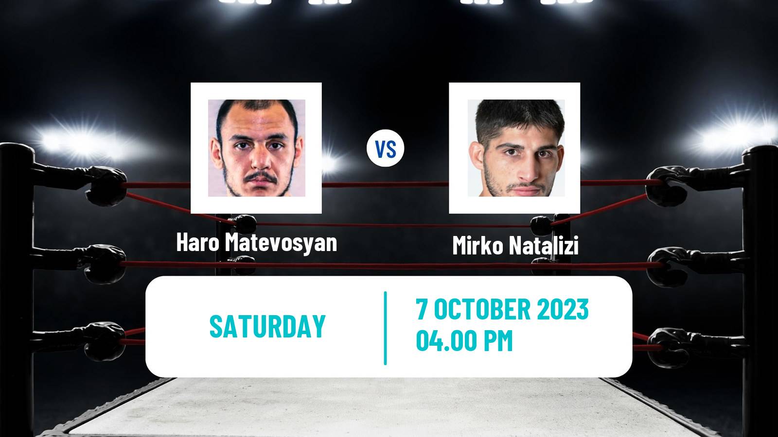 Boxing Super Welterweight IBF Inter Continental Title Men Haro Matevosyan - Mirko Natalizi