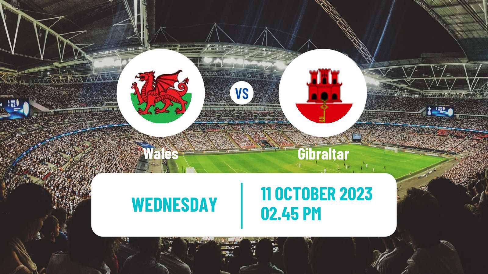 Soccer Friendly Wales - Gibraltar