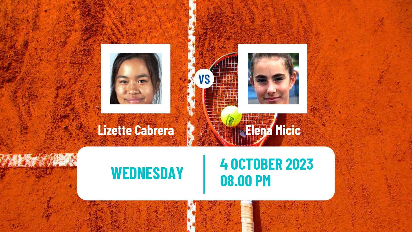 Tennis ITF W25 Cairns Women Lizette Cabrera - Elena Micic