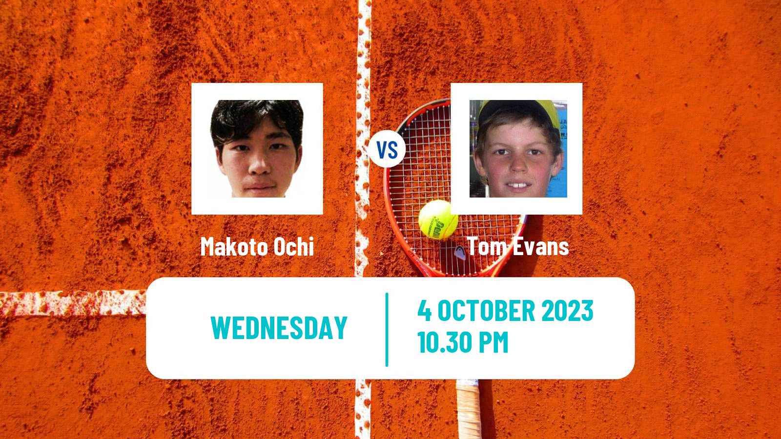 Tennis ITF M25 Cairns Men Makoto Ochi - Tom Evans