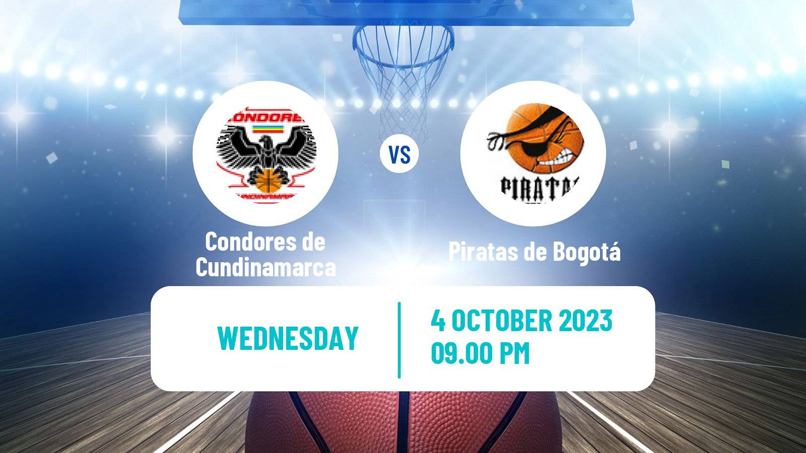 Basketball Colombian LBP Basketball Condores de Cundinamarca - Piratas de Bogotá