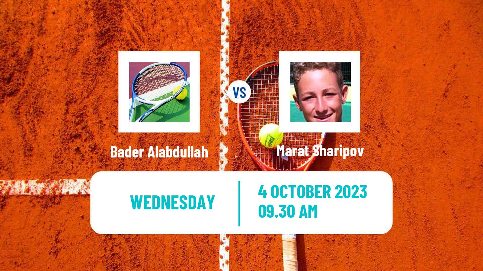 Tennis ITF M15 Doha 2 Men Bader Alabdullah - Marat Sharipov