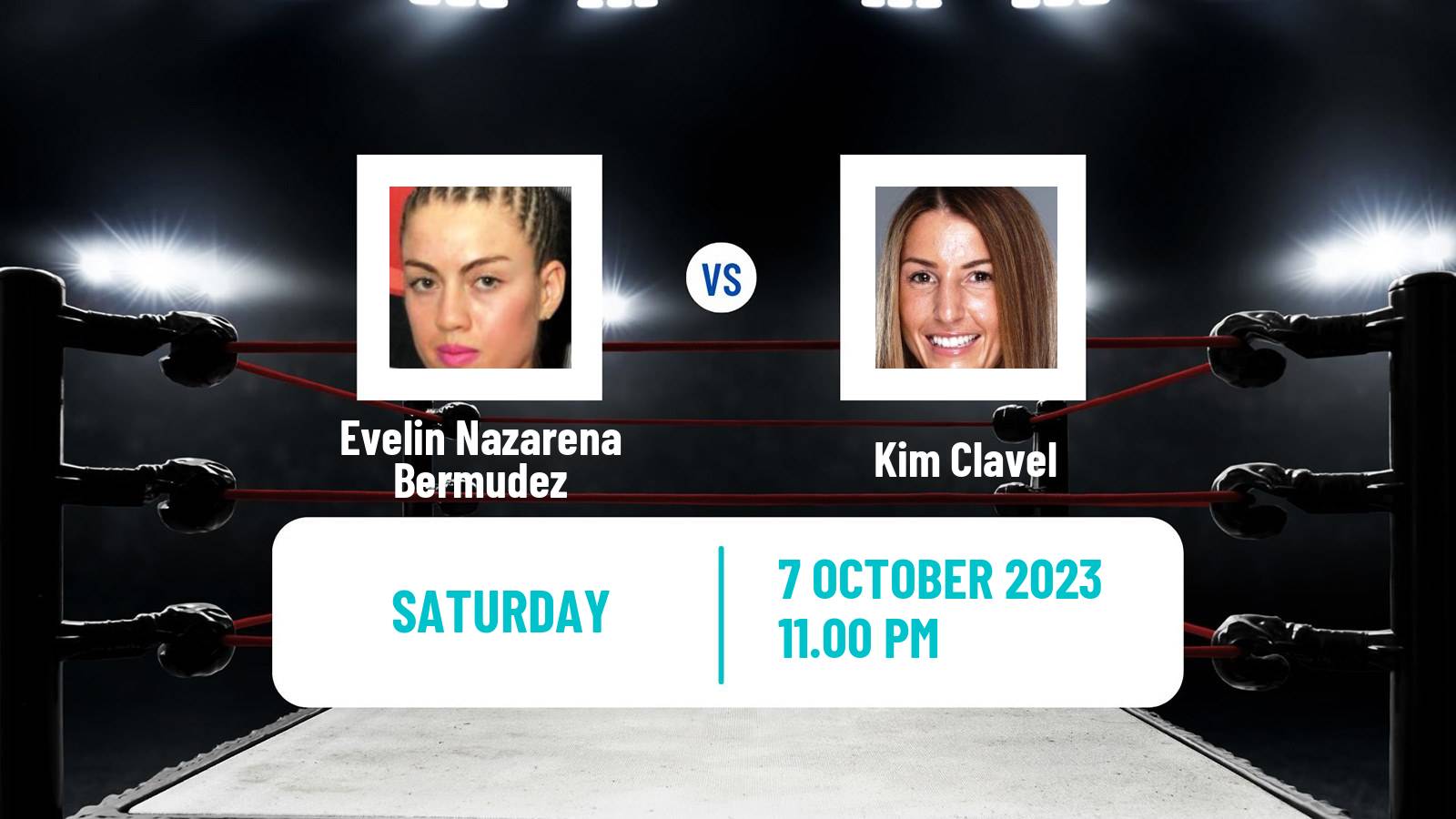 Boxing Light Flyweight Women IBF WBO Titles Evelin Nazarena Bermudez - Kim Clavel