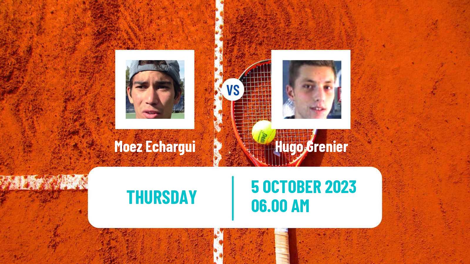 Tennis Alicante Challenger Men Moez Echargui - Hugo Grenier