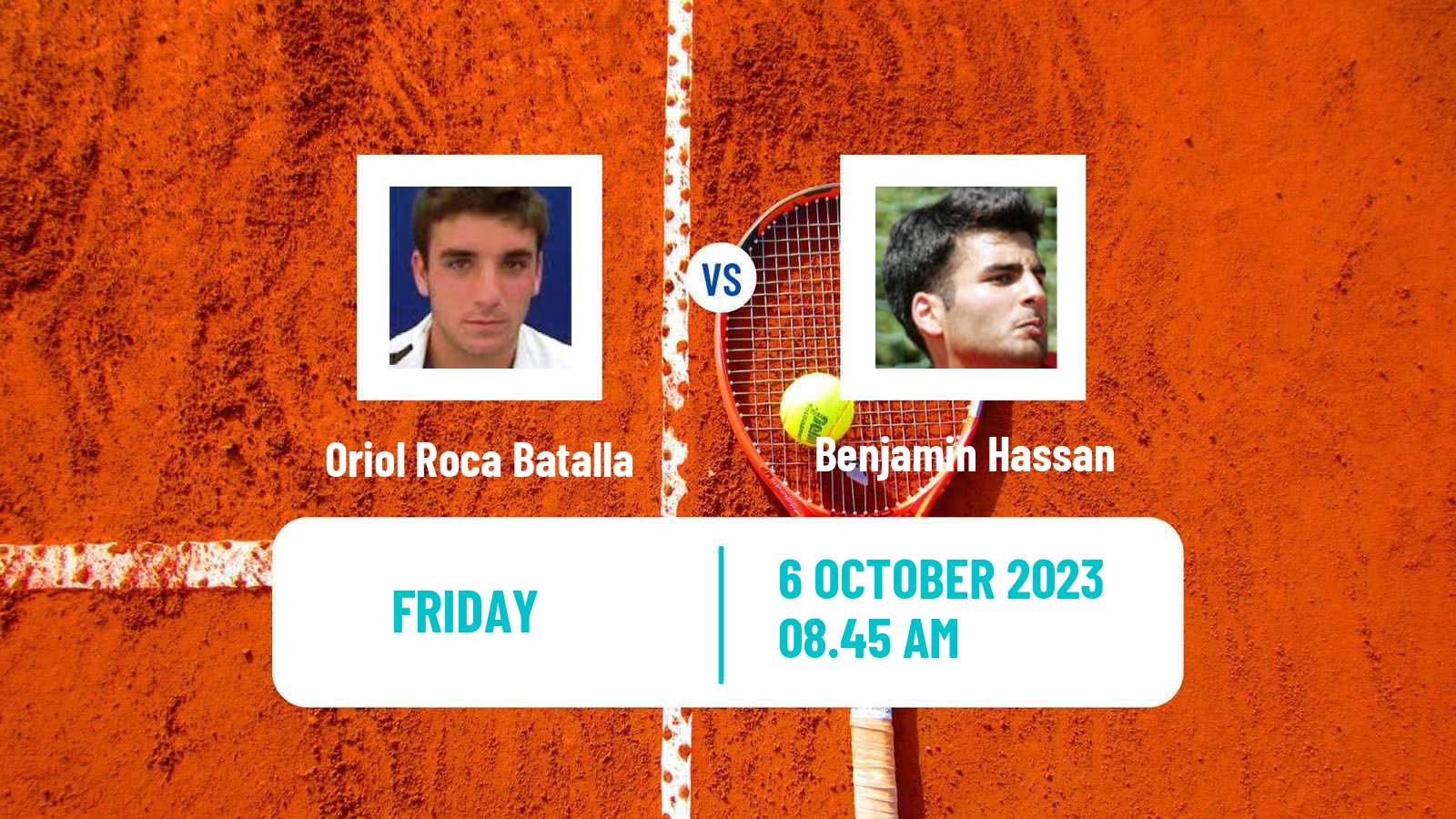 Tennis Lisbon Challenger Men Oriol Roca Batalla - Benjamin Hassan