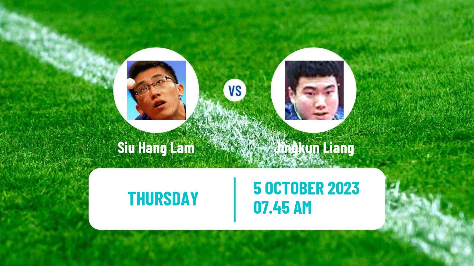 Table tennis Wtt Star Contender Lanzhou Men Siu Hang Lam - Jingkun Liang