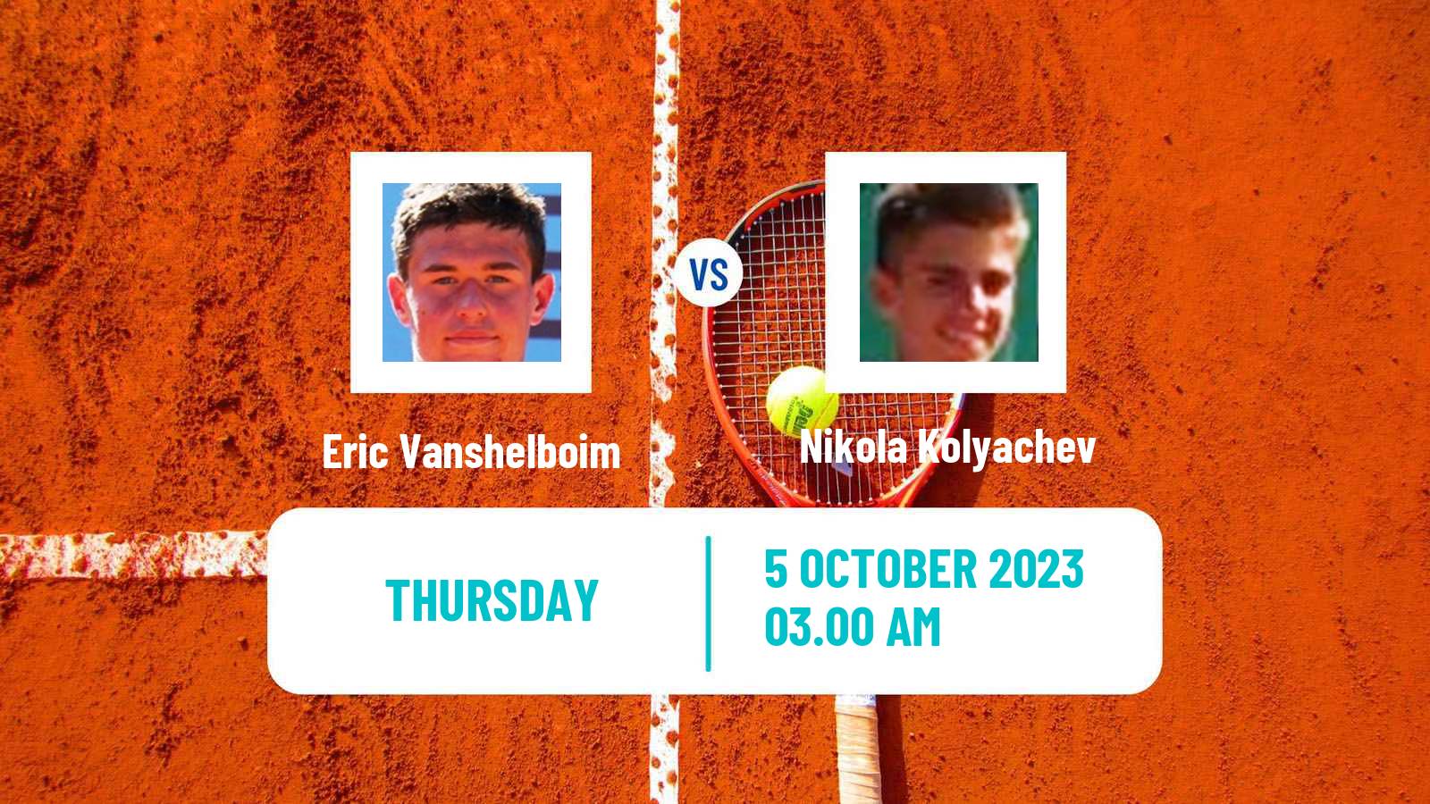 Tennis ITF M25 Pazardzhik 2 Men Eric Vanshelboim - Nikola Kolyachev