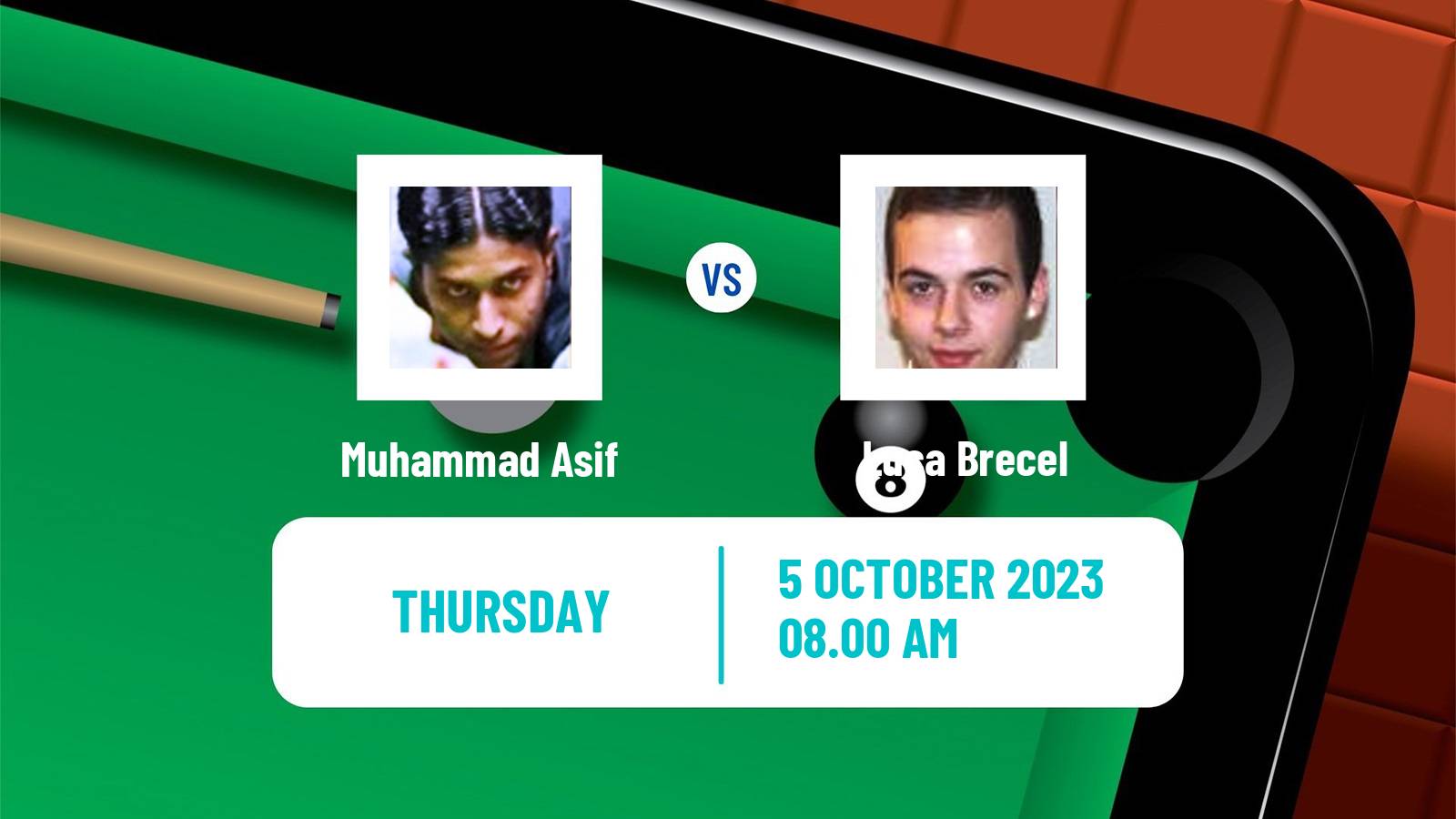 Snooker English Open Muhammad Asif - Luca Brecel