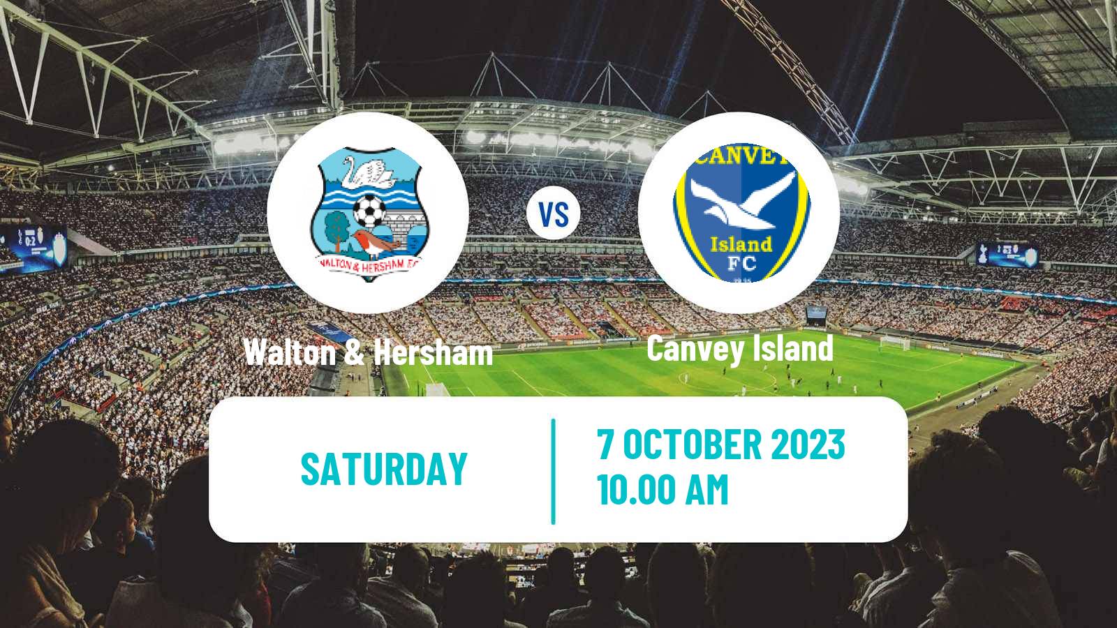 Soccer English FA Trophy Walton & Hersham - Canvey Island