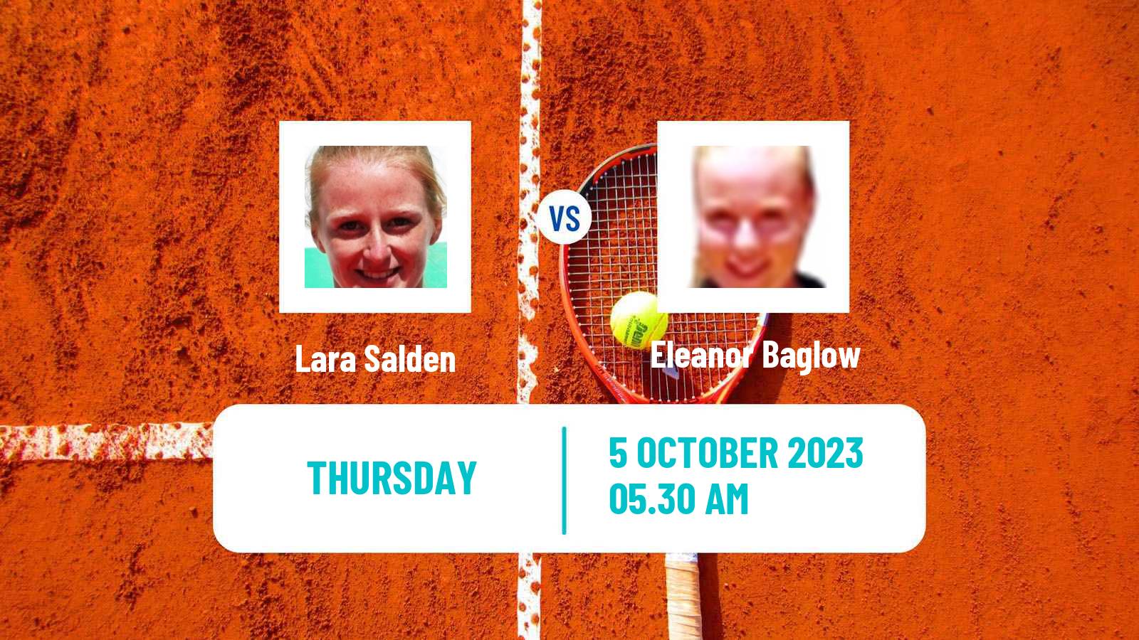 Tennis ITF W15 Sibenik Women Lara Salden - Eleanor Baglow