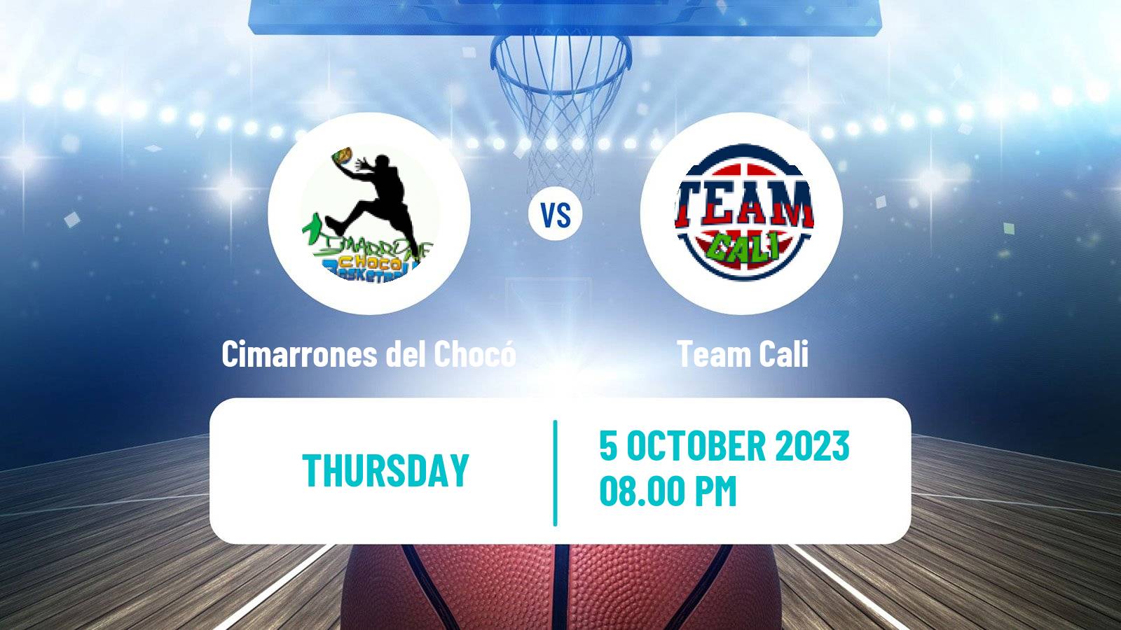 Basketball Colombian LBP Basketball Cimarrones del Chocó - Team Cali