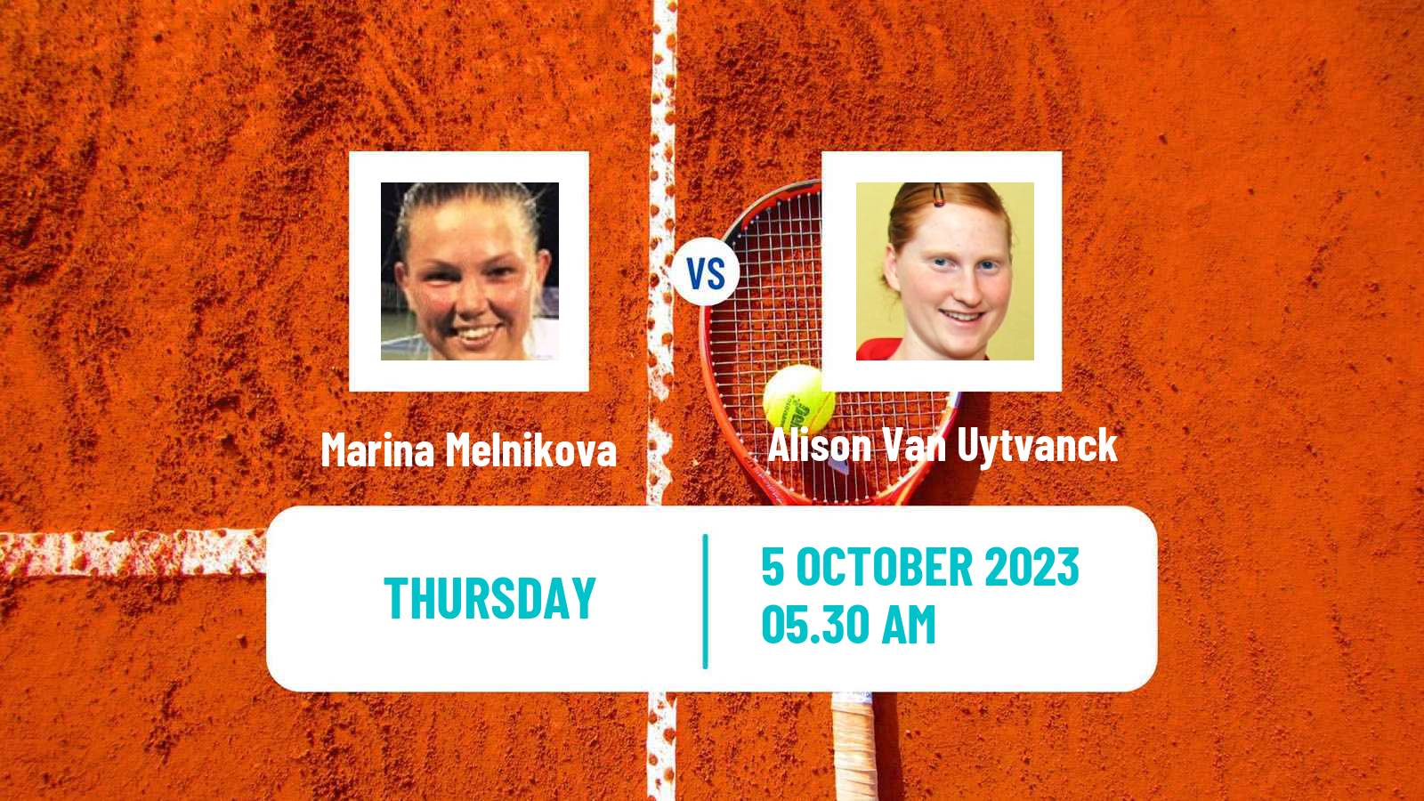Tennis ITF W25 Reims Women Marina Melnikova - Alison Van Uytvanck