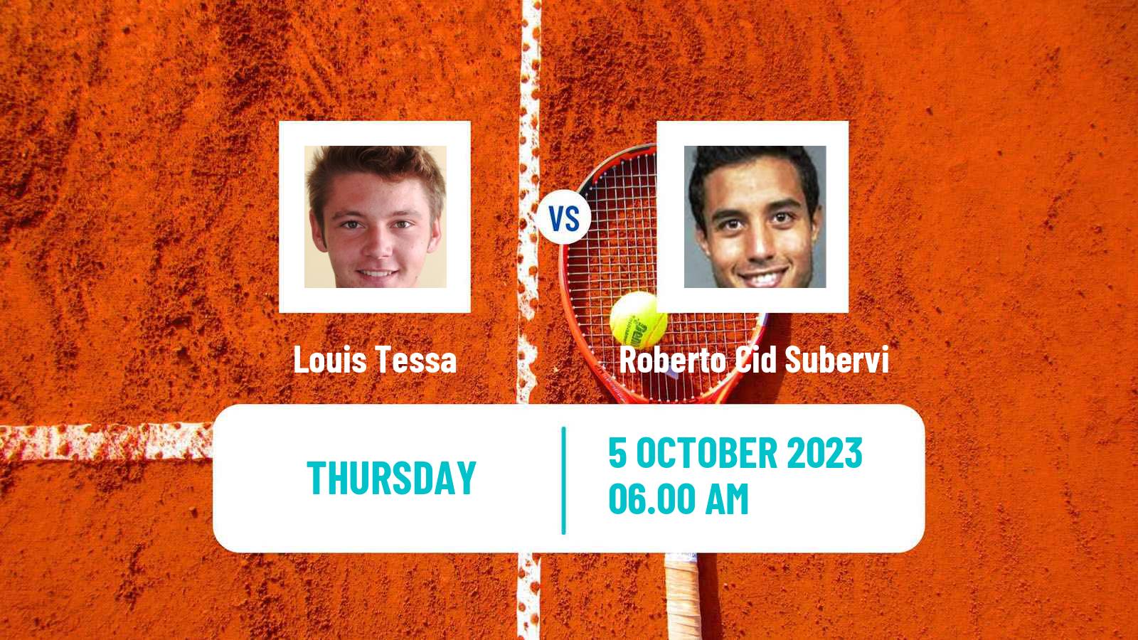 Tennis ITF M15 Monastir 40 Men Louis Tessa - Roberto Cid Subervi