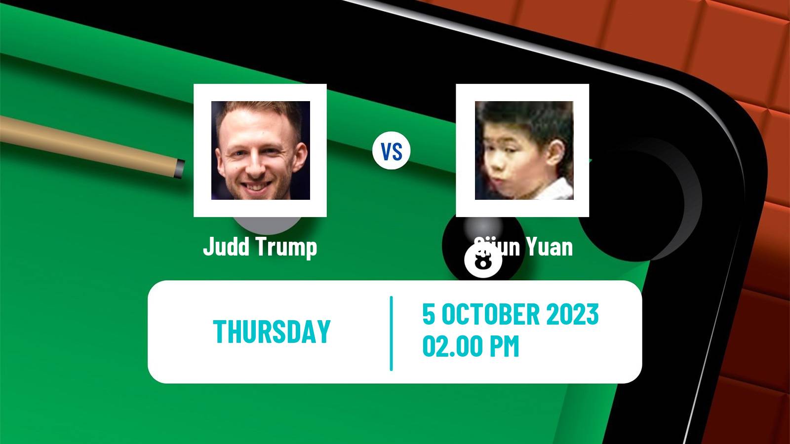 Snooker English Open Judd Trump - Sijun Yuan