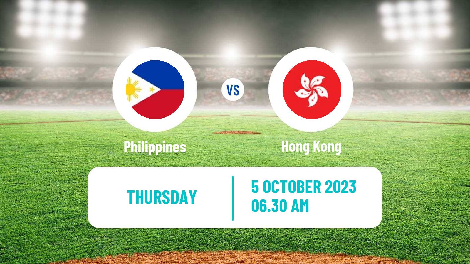 Baseball Asian Games Baseball Philippines - Hong Kong