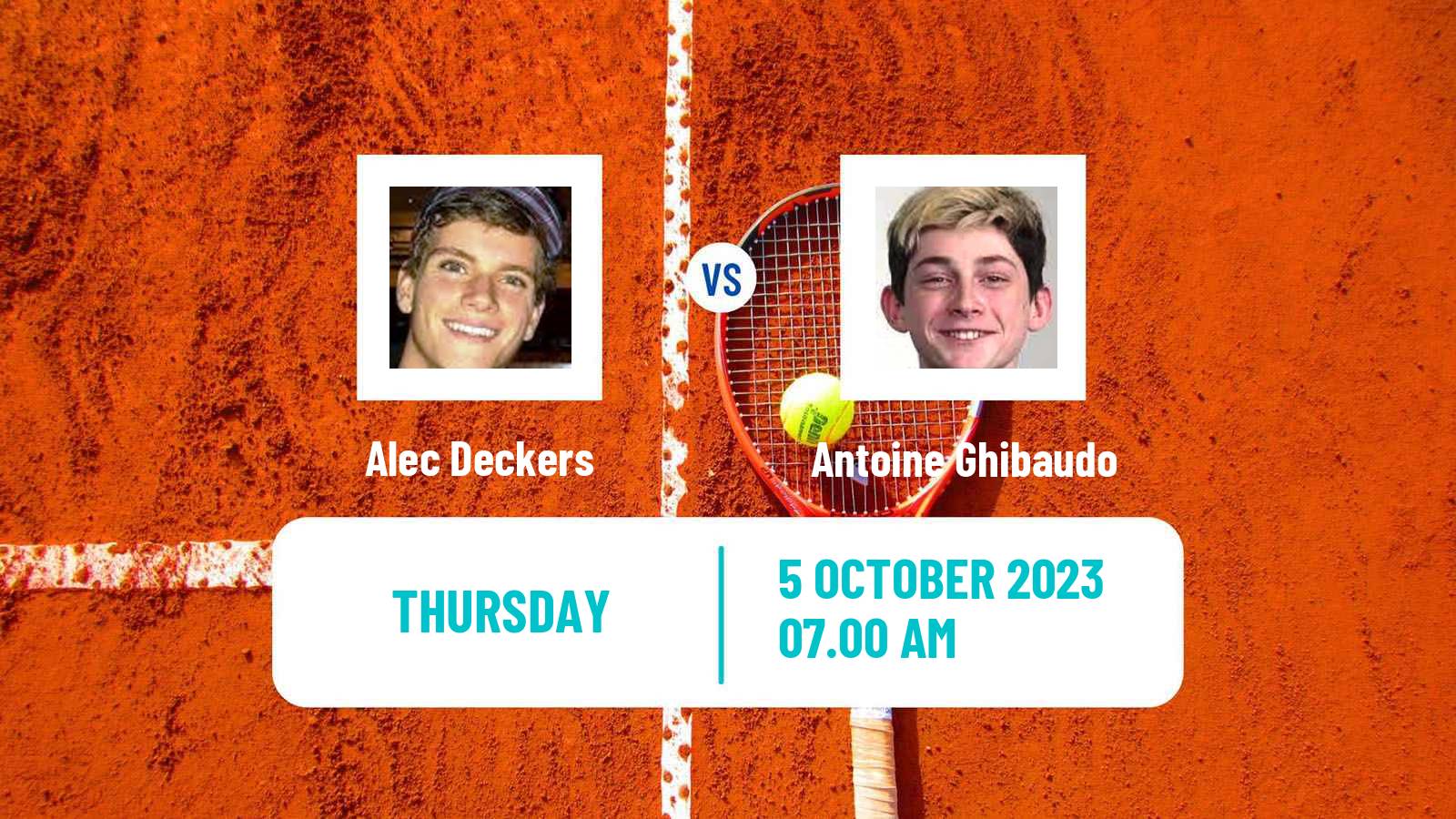 Tennis ITF M25 Nevers Men Alec Deckers - Antoine Ghibaudo